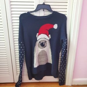 NWOT polar bear santa holiday christmas sweater